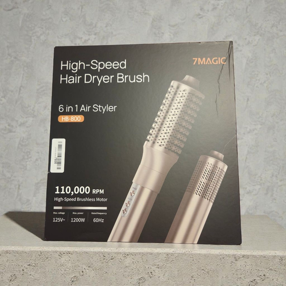 7MAGIC Other - 7MAGIC Gold 6-in-1 High-Speed Hair Dryer Brush One Size ATTACHMENTS ONLY